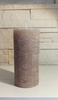 Świeca dekoracyjna walec Rustic ciemny beż 15x7cm czas palenia około 70h