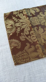 Bieżnik Terrex Barok 100% Poliester 30x140cm brąz