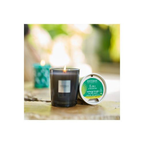 Esteban Paris Parfums świeca zapachowa w szkle Eau d’Amazonie naturalny wosk roślinny 180g