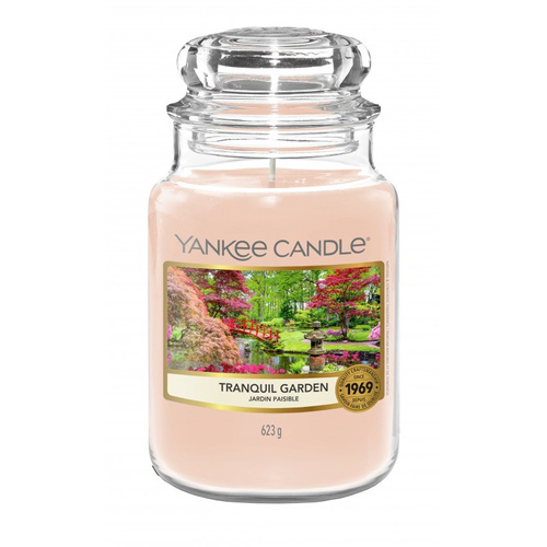 Yankee Candle świeca zapachowa Tranquil Garden słoik duży 623g.