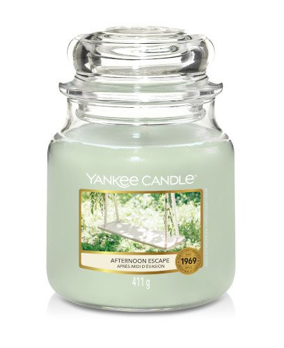 Yankee Candle, świeca zapachowa, Afternoon Escape, słoik średni, 411g.