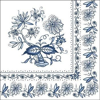 Ambiente serwetki papierowe lunchowe 33x33cm Blue Onion