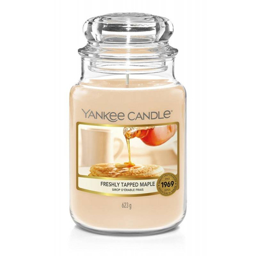 Yankee Candle świeca zapachowa Freshly Tapped Maple słoik duży 623g.