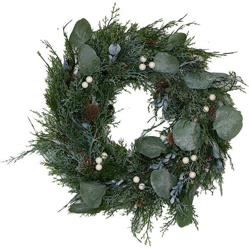 Wieniec świąteczny Madison Glitter Christmas Wreath 36cm sztuczny