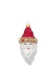 Bombka szklana Mikołaj Ornament glass Santa red hat medium 12,5cm 