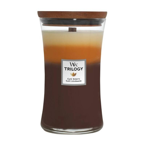 Świeca zapachowa Woodwick Trilogy Cafe Sweets duża 610g