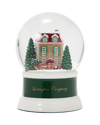 Kula śnieżna świąteczna Kamieniczka Lexington 14x10cm