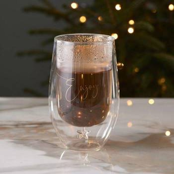 Szklanka termiczna Riviera MaisonEnjoy Double Wall Glass L 14x8,5 cm 345ml