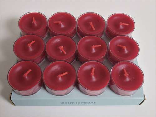 Partylite Tealight zapachowy Cranberry Żurawina  kolor ciemnoróżowy 1 szt