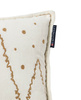Lexington Poduszka Świąteczna Kamieniczka złota Winter House Organic Cotton Velvet 50x30 cm kolor biały 100% bawełna