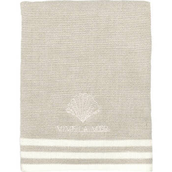 Greengate Ręcznik dla gości Vive la mer sand beż bawełna 40x40cm