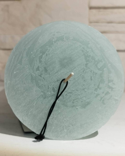 Świeca dekoracyjna walec Rustic kolor szałwiowy 20x10cm czas palenia około 170h