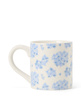 Lexington Kubek ceramiczny z motywem hortensji kolor śmietanowa biel/błękitny 400ml