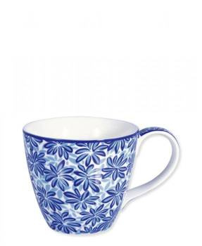 Greengate Kubek porcelanowy Mug Linea blue h9cm 300ml