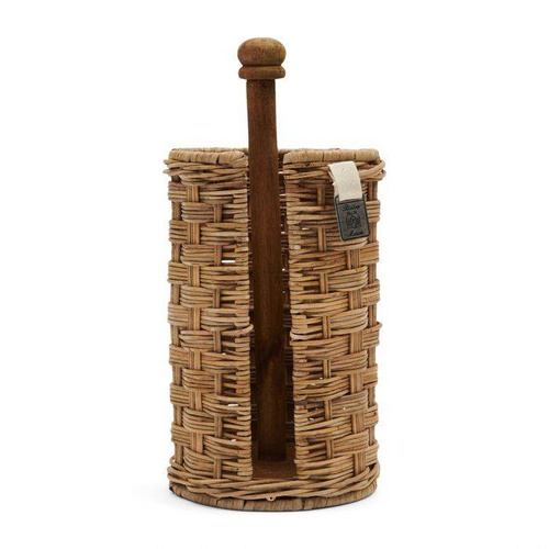 Riviera Maison Stojak na ręcznik papierowy RR Weave Kitchen Roll Holder 31x14 rattan OUTLET