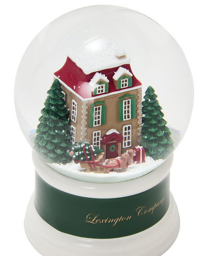 Kula śnieżna świąteczna Kamieniczka Lexington 14x10cm