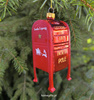 Bombka szklana skrzynka na listy Greengate Ornament glass Postbox red 11,5cm kolor czerwony