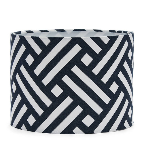 Abażur na lampę Riviera Maison Yach ClubLamp Shade 15x20cm bawełna granat biały