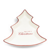 Riviera Maison Talerz świąteczny do serwowania dań Merry Christmas Plate kolor biały porcelana  30x35x5cm