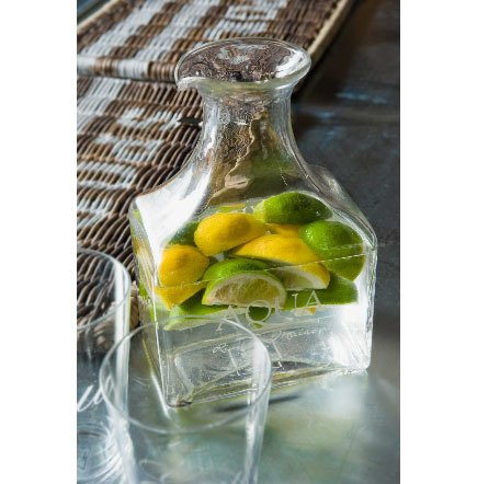 Riviera Maison karafka na wodę lub wino, szklana, Vino Aqua Decanter, 10x22x15cm.