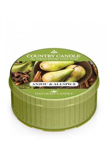  Świeca zapachowa maxi tealight Country Candle daylight Anjou & Allspice 42g czas palenia 12h.