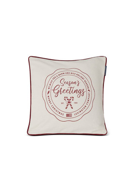 Lexington Poszewka na poduszkę Seasons Greatings Recycled Cotton Pillow Cover Off White/Red 50x50cm 100% bawełna