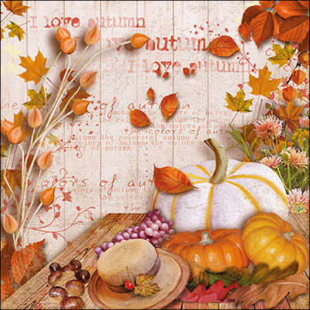 Serwetki papierowe Ambiente Colours Of Autumn lunchowe 33x33cm op.20szt