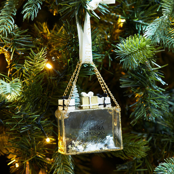 Riviera Maison Bombka szklana Shopping For Christmas Ornament 10cm