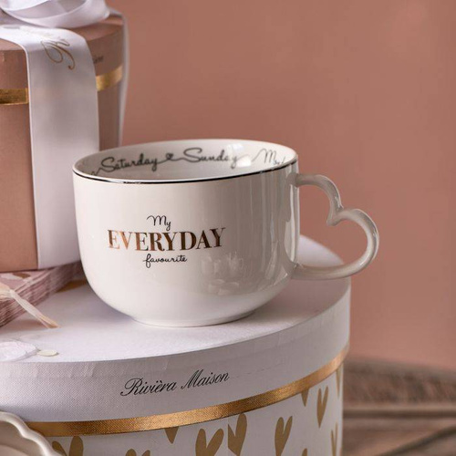 Kubek porcelanowy duży Riviera Maison My Everyday Favourite Soup Bowl 500ml