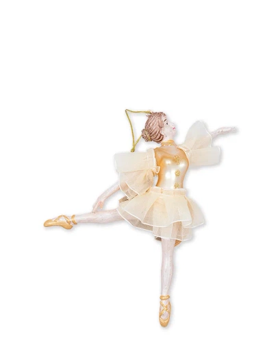 Bombka szklana Baletnica złota Greengate Ornament glass Ballerina gold 16cm kolor złoty/beż