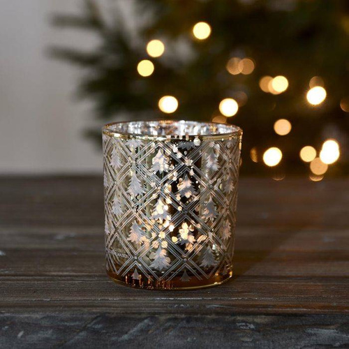 Riviera Maison Świecznik świąteczny na tealight Winter Wonderland Votove 8x7,5cm