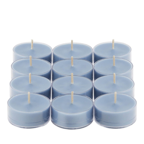 Partylite Tealight zapachowy Warm Flannel & Whiskey kolor niebieski 1 szt