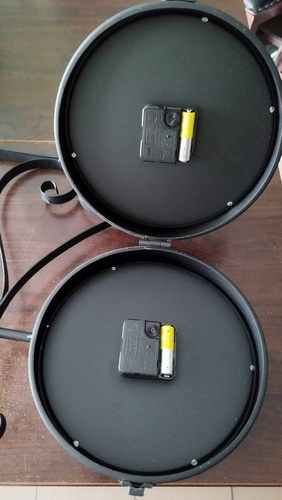 Zegar dworcowy dwustronny Vintage Port Belldeco