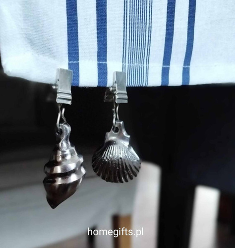 Greengate Obciążniki do obrusów Tablecloth weight silver komplet 4szt matowe aluminium kolor srebrny