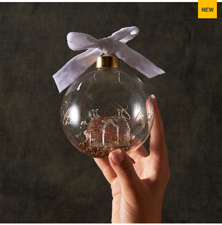 Riviera Maison, bomka na choinkę, Glass House Ornament Dia10, szklana,10cm.