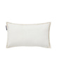 Lexington Poduszka Świąteczna Kamieniczka złota Winter House Organic Cotton Velvet 50x30 cm kolor biały 100% bawełna