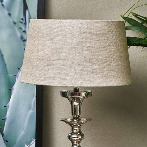 Abażur lniany Riviera Maison Loveable Linen Lampshade natural 25x30 kolor naturalnego lnu.