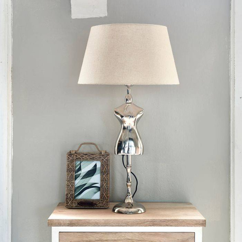 Abażur lniany Riviera Maison Loveable Linen Lampshade natural 25x30 kolor naturalnego lnu.