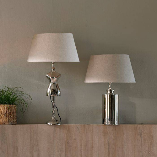 Abażur lniany Riviera Maison Loveable Linen Lampshade natural 25x30 kolor naturalnego lnu.