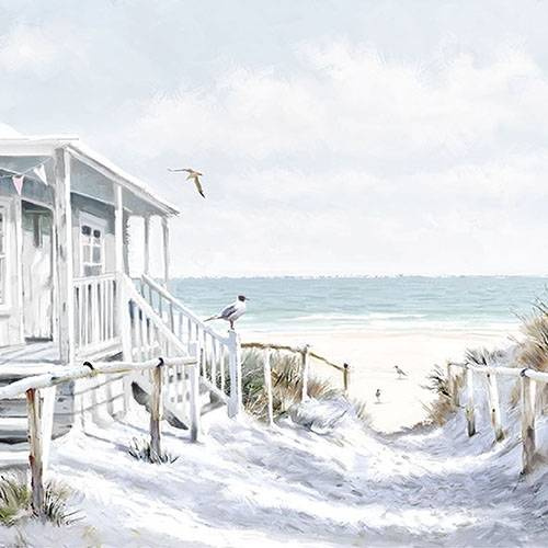 Ambiente serwetki papierowe lunchowe 33x33cm Beach Cabin