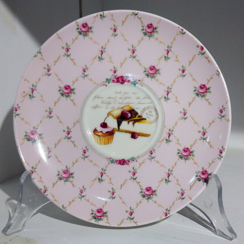 Filiżanka porcelanowa do kawy, Nostalgie, Easy Life Design, różowa, 200ml.