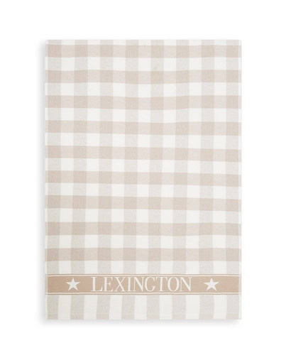 Ręcznik kuchenny Lexington Icons Checked Cotton Terry Kitchen Towel 50x70cm bawełna biały/beż