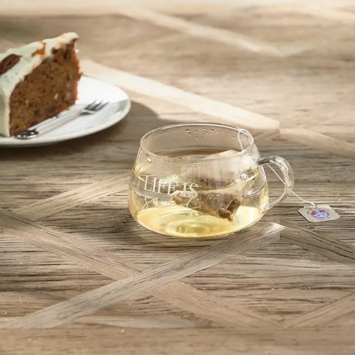 Riviera Maison Filiżanka szklana RM Life Is Good Tea Glass szkło 14x11x7cm