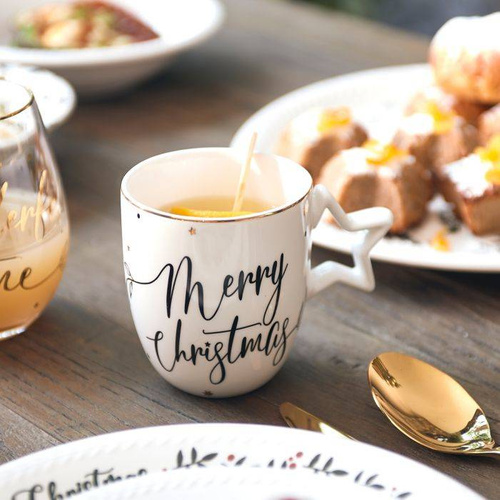 Riviera Maison Kubek świąteczny Celebrate Mug porcelanowy 12cm