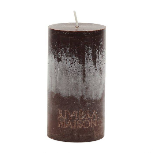 Riviera Maison Świeca Pillar Candle ECO dark Brown 7x13cm ciemny brąz