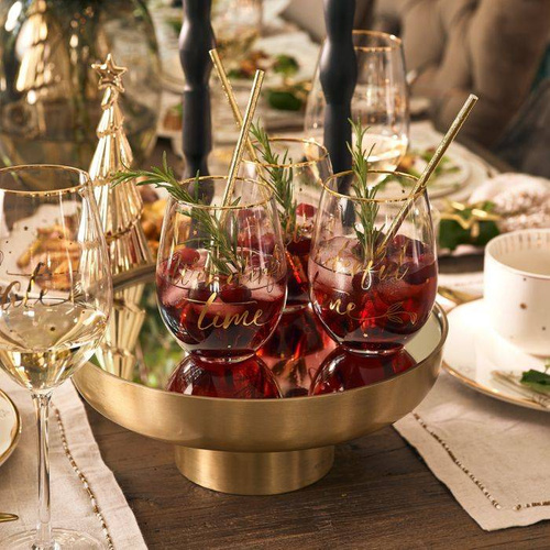 Riviera Maison Szklanka do napojów Celebrate Water Glass 12cm