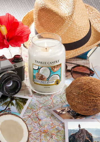 Świeca zapachowa Yankee Candle Coconut Splash słoik duży 623g.