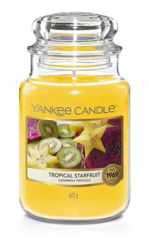 Świeca zapachowa Yankee Candle Tropical Starfruit słoik duży 623g.