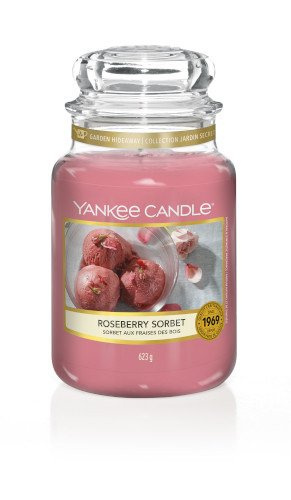Yankee Candle, świeca zapachowa, Roseberry Sorbet, słoik duży, 623g.
