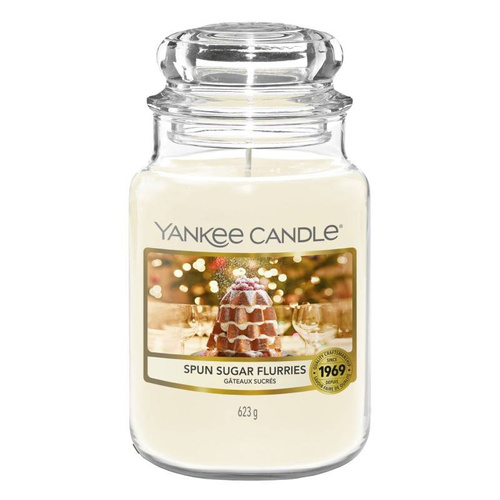 Yankee Candle świeca zapachowa Spun Sugar Flurries słoik duży 623g.